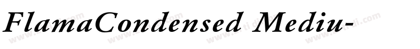 FlamaCondensed Mediu字体转换 FlamaCondensed Mediu字体转换